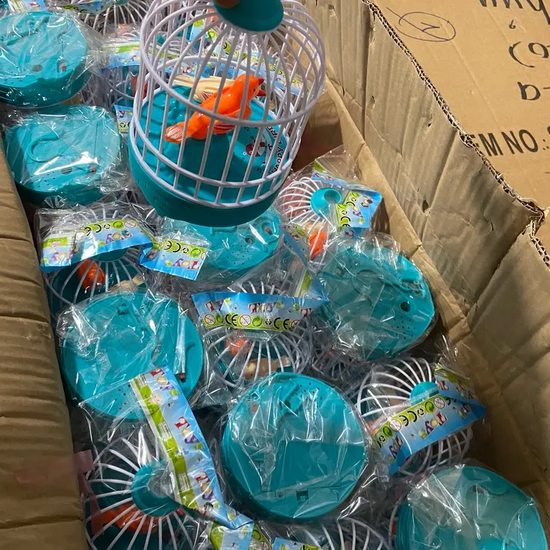 ￼Đồ Chơi Lồng Chim Hót, Lồng Chim Cảm Ứng Tiếng Vỗ Tay Toy Voi Pin 4