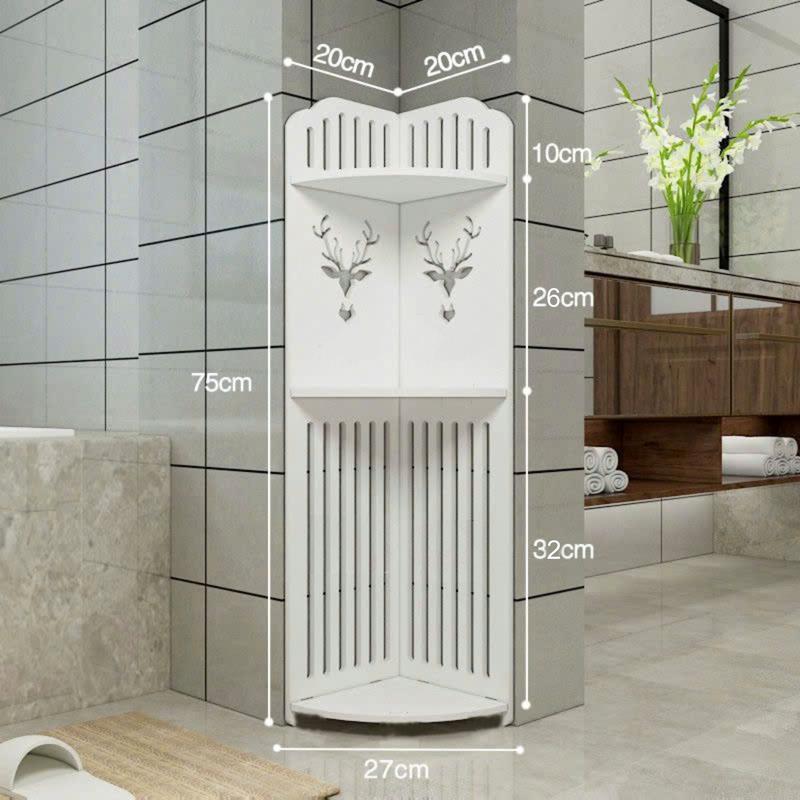 Kệ Góc Tường Để Đồ Nhà Tắm Chống Nước, Không Ẩm Mốc, Kệ Góc Vuông Để Đồ Đa Năng 3 Tầng, Trang Trí - Decor Phòng (LocxoayDecor) Kitchen Nhà Bếp