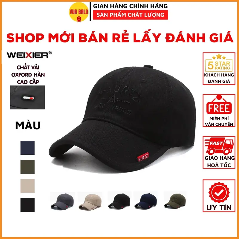 Mũ Lưỡi Trai Nón Lưỡi Trai Nam Nữ Thời Trang Hàn Quốc - Chất Vải KaKi Cao Cấp Hat Cap 0