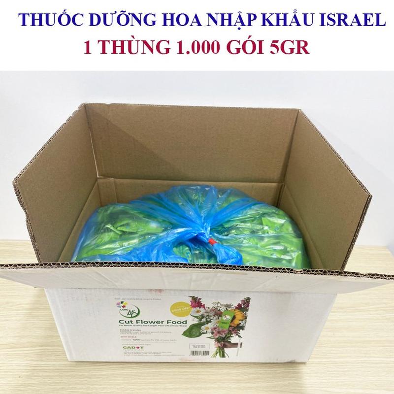 Bột Cắm Hoa Tươi Lâu Tàn Hiệu Longlife Nhập Khẩu Isarel (Bộ 30 gói) giúp hoa tươi lâu gấp 2 lần và 14 ngày không thay nước mới. 3
