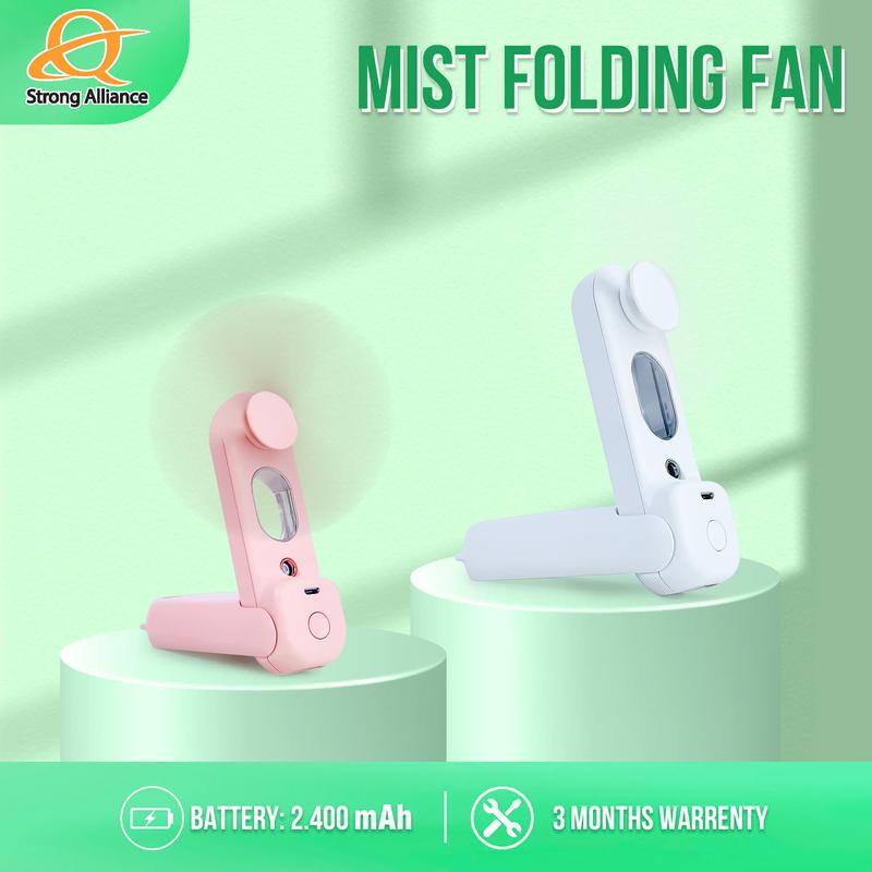 [ BH 3 THÁNG ] Quạt Tích Điện Phun Sương Cầm Tay , Quạt Tạo Độ Ẩm, Nhỏ Gọn Tiện Lợi 2 Trong 1