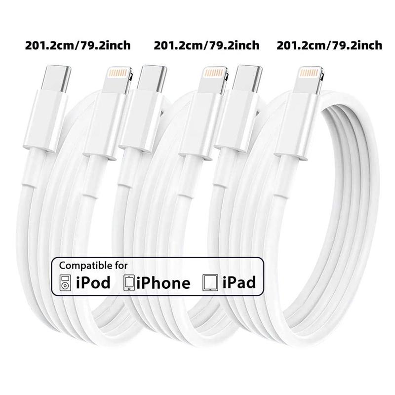 20W 6.6FT Type-C Fast Charging Cable for iPhone iPad Mini, Car Fast Charger, Phone Accessories, Mini Travel Products, Gifts For Boyfriend, Quick Charger, USB Cable, USB Charger Connector, Charger Set 1