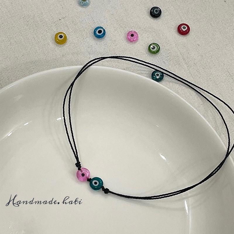Dây Chuyền Evil Eye Vòng Cổ Vòng Tay Mắt Quỷ Phối 2 Hạt mix 2 hạt theo yêu cầu Trang Sức
