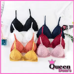Bra tube-tube tanpa kawat bh Busa  Tipis Motif Bordir  pakaian dalam wanita bh wanita bra import 1020