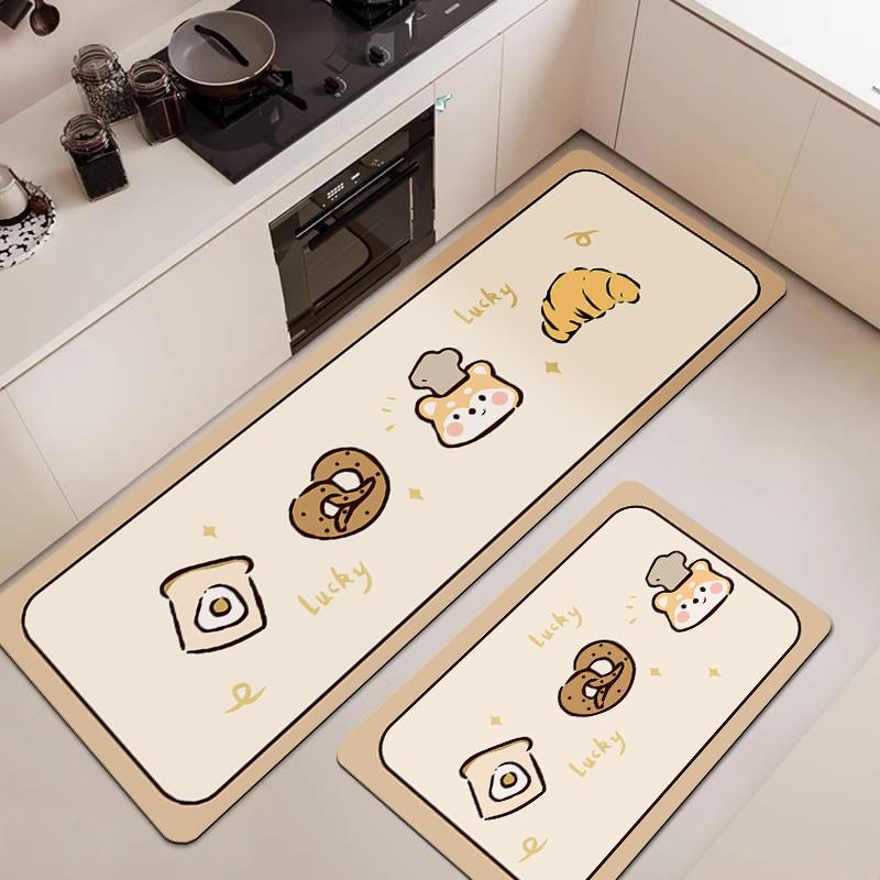 Thảm Trải Sàn Nhà Bếp, Thiết Kế Hoạt Hình, Chổi Dơi, Chống Trượt, Thảm Chùi Chân Lối Vào, Trang Trí Nội Thất