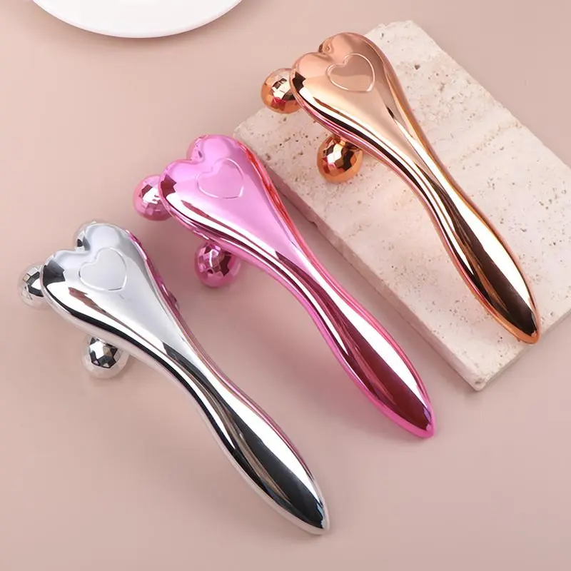 Cây Con Lăn Mát Xa, Dụng Cụ Mát Xa, Máy Massage Cơ Thể Lưng, Mũi, Mắt, Cổ, Dụng Cụ Làm Đẹp, Để Thư Giãn Và Bó Sát, Loại Bỏ Nếp Nhăn, Với Búa Cơ 4