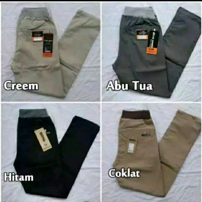 Celana Panjang Anak Laki Laki Premium Usia 1 - 13 Tahun 100 ribu 3 pcs Cowok L Black 5