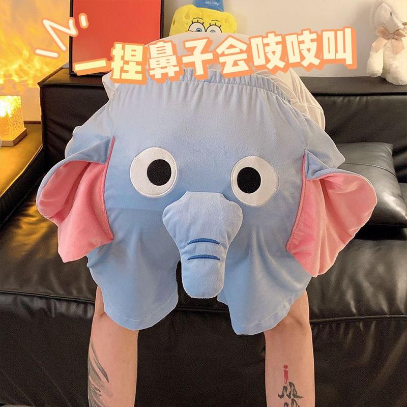 Quần đùi voi bay, thiết kế hoạt hình mới dễ thương, thích hợp cho nam và cặp đôi, ngoại Cỡ, phong cách hài hước, thiết kế con heo 1