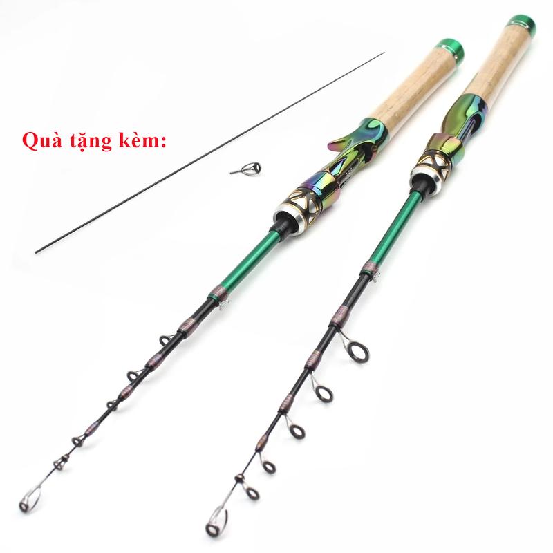  Cần câu lure UL titan thu gọn 45cm tặng kèm ngọn phụ Fishing Đi Câu cần  ul máy đứng Bắt Cá Câu Cá cần lure rút gọn cần  ul Carbon cau 