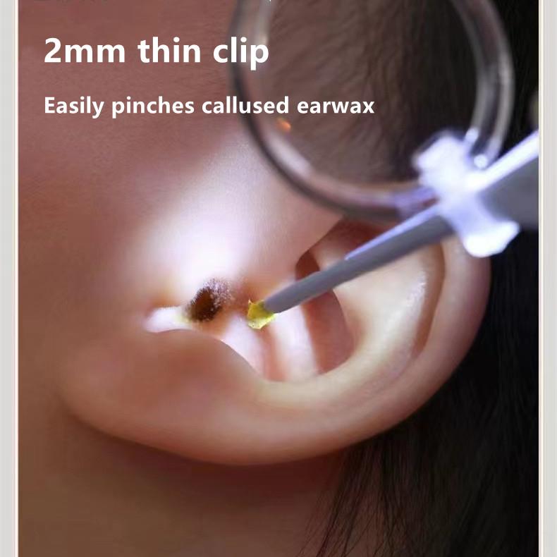 Bộ Nhíp 3 Chiếc, Bộ Dụng Cụ Lấy Ráy Tai Có Đèn LED, Dành Cho Trẻ Em Và Người Lớn, Thích Hợp Để Làm Sạch Tai 4