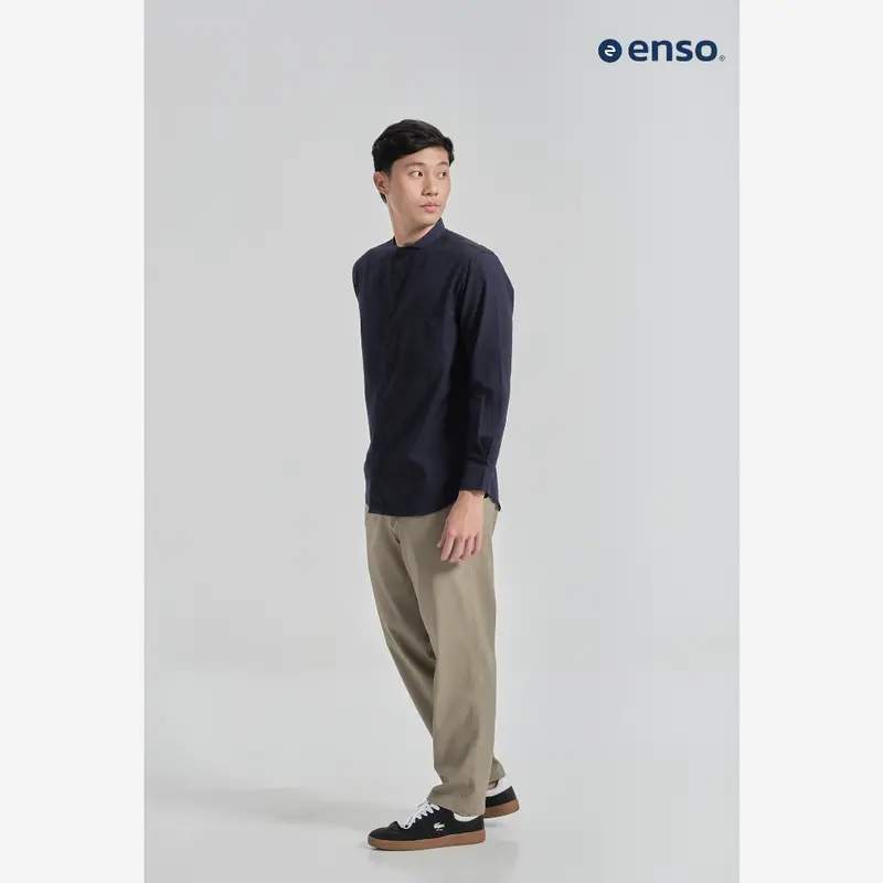 Enso Madsen Long Kemeja Tangan Panjang Reguler Fit Pria 5