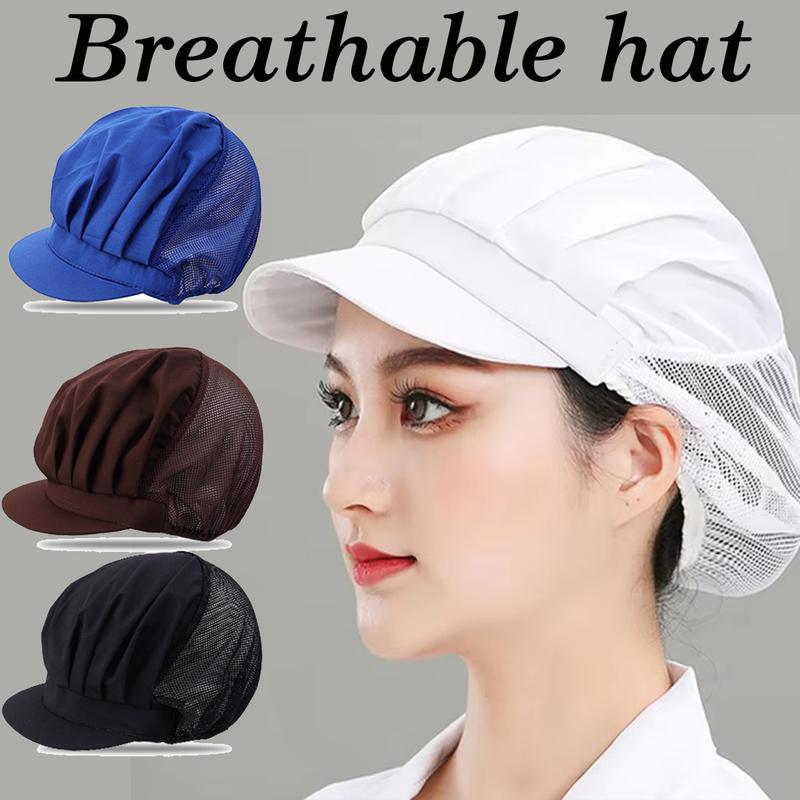 Unisex Breathable Mesh Chef Hat Cooking Baker Headgears Caps - TikTok ...