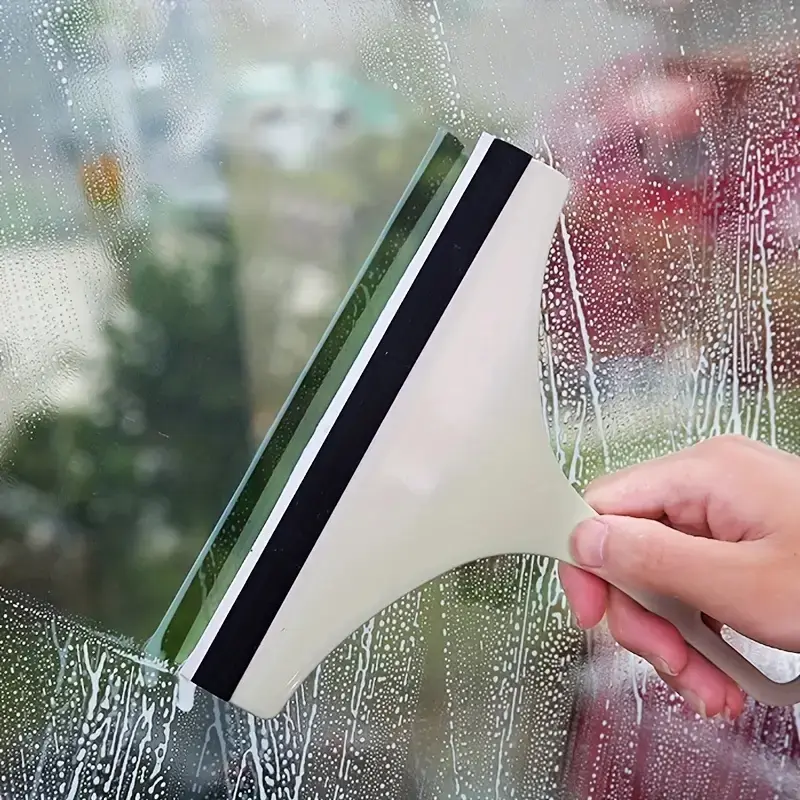 1pcs Silicone Water Wiper Plate Glass Cleaner Scraper Car Windshield Cleaning Squeegee for Car Windshield Window Bathroom Kitchen