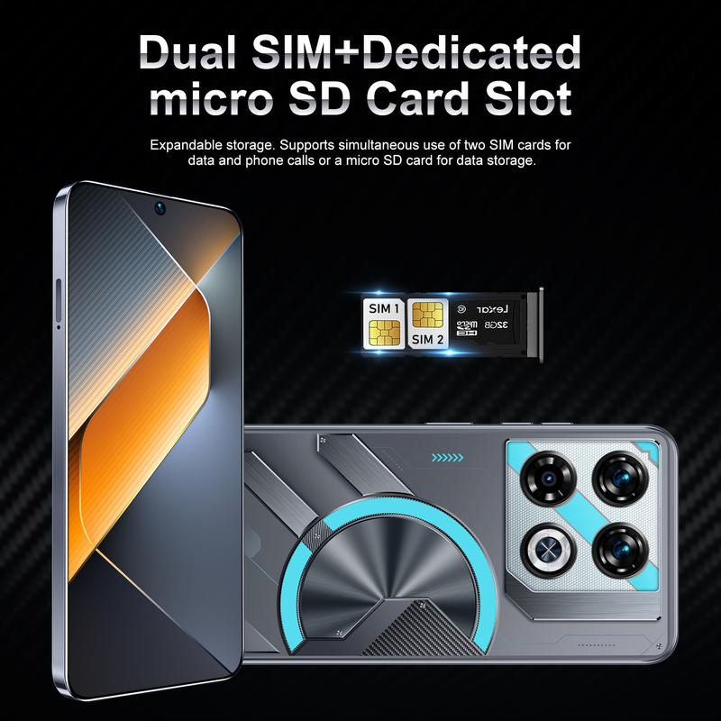 Product Introduction of New Telefon  GT20 Pro Mobile Phone Perforated 7.3-Inch Large Screen Smartphone 11