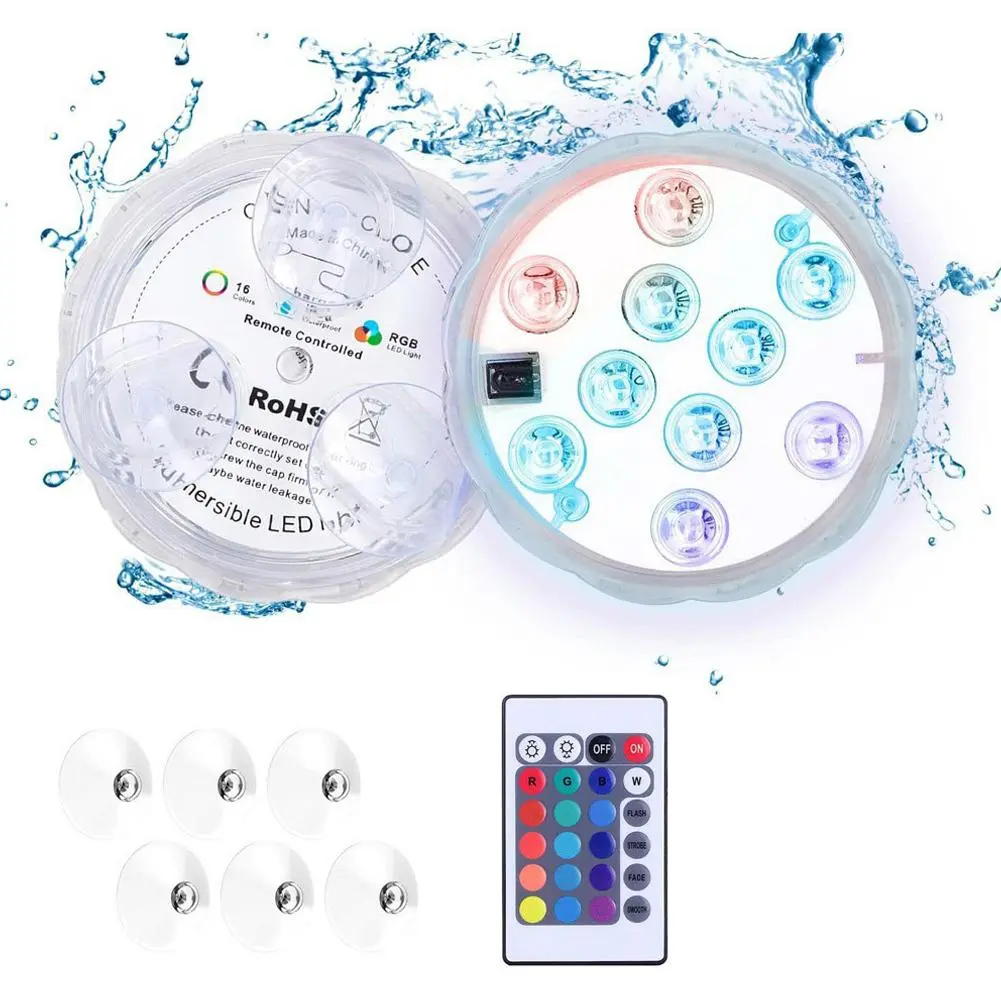 LED Diving Light High Bright Remote Control Design Colorful Changing Waterproof For Aquarium M9S0