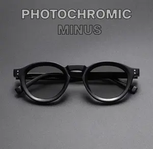 Kacamata Minus Fotokromik LG-992 Fashion Korea Retro Anti Blue Light anti Radiasi Model Cat Eye Kacamata Baca Minus Fotokromik Indoberkah88 glasses