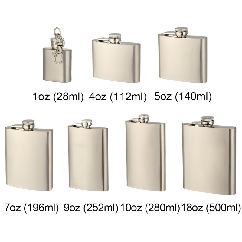 Product Introduction of Portable Alcohol Wine Drinking Bottle Liquor Flask Stainless Steel Whiskey Holder Hip Flask 23