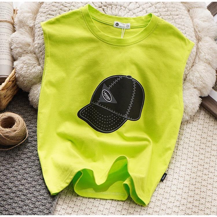 Áo ba lỗ bé trai chất cotton size đại đến 65kg - Áo LAKUER 5