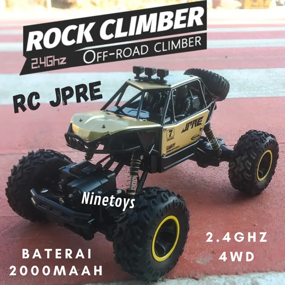 [Ninetoys]Rc JPRE skala 1:16 4wd frekuensi 2.4ghz baterai 2000maah RC off-road RC rock crawler baterai cas