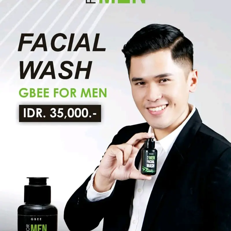 Gbee Glow Beauty Facial Wash Men Sabun Pria Untuk Mengangkat Kotoran Di Wajah 4