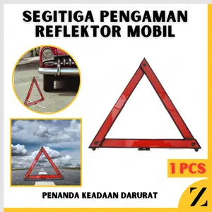 Segitiga Pengaman Car Reflector Emergency Triagle Warning Sign Segitiga Darurat Mobil Reflektor Lipat Rangkai Rakit IZY Tanda Mogok Dapat Memantulkan Cahaya Malam Hari Universal Perlengkapan Kendaraan Praktis Simpan Bagasi Murah Termurah Best Seller