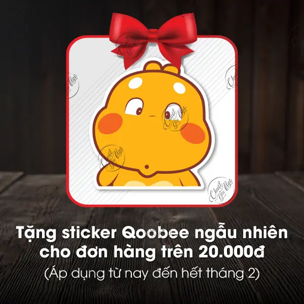 Tặng 01 hình dán mini ngẫu nhiên dán lưng điện thoại