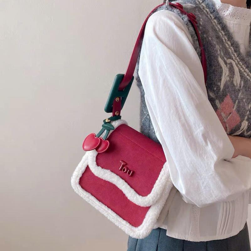 [Kèm charm] Túi thiết kế mới dịp giáng sinh T334 Bag Nữ cầm tay/đeo vai/đeo chéo 6