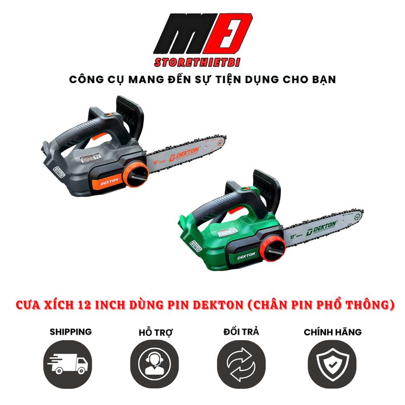 Máy Cưa Xích 12 Inch Dùng Pin M21 Dekton M21-CX12XPro (Kèm Thùng Nhựa)