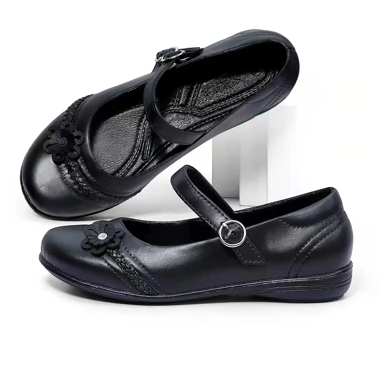 SHUTA525 Fashion Women Sandals Premium Black Shoes School and Work Shoes Good Quality Girl Footwear