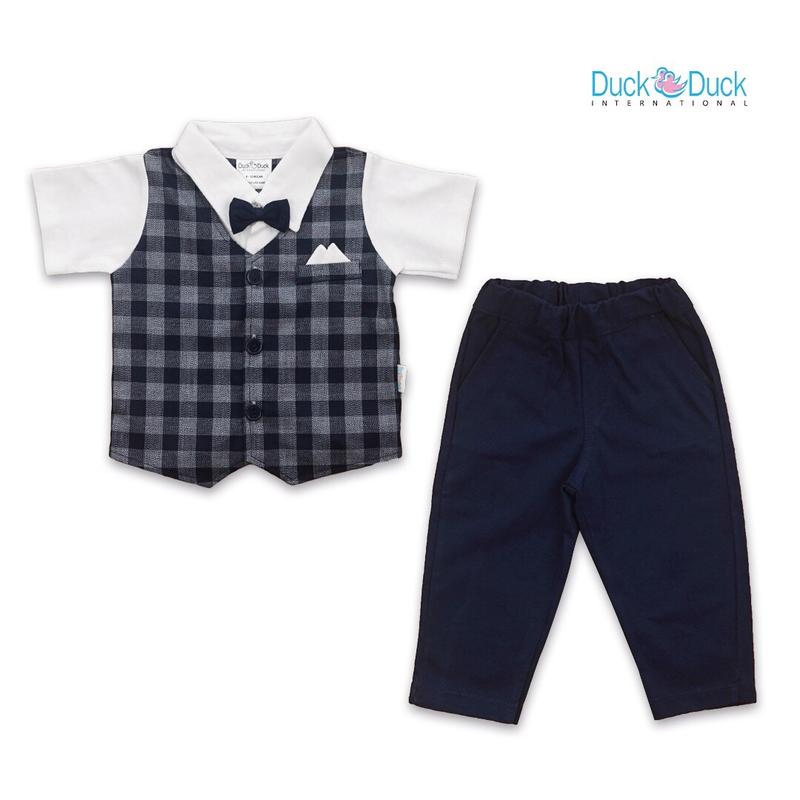 DUCK DUCK Setelan Formal Anak Laki-laki - Tuxedo Long Pants 1