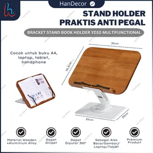 PENYANGGA SANDARAN BUKU YD10 | STAND HOLDER IPAD TABLET BUKU KAYU