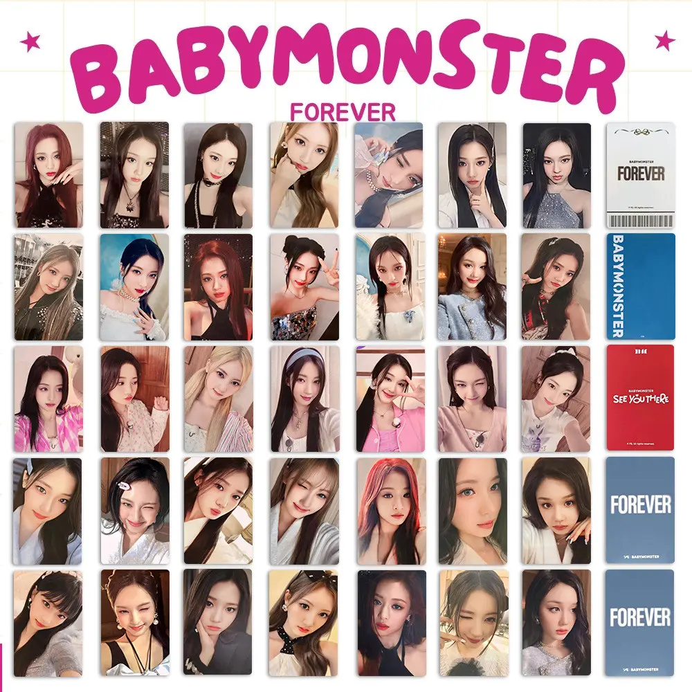 Thẻ tín dụng đầy đủ cho trẻ em Kpop BM Babymonster Kobe Thẻ nhỏ mãi mãi Thẻ sưu tầm