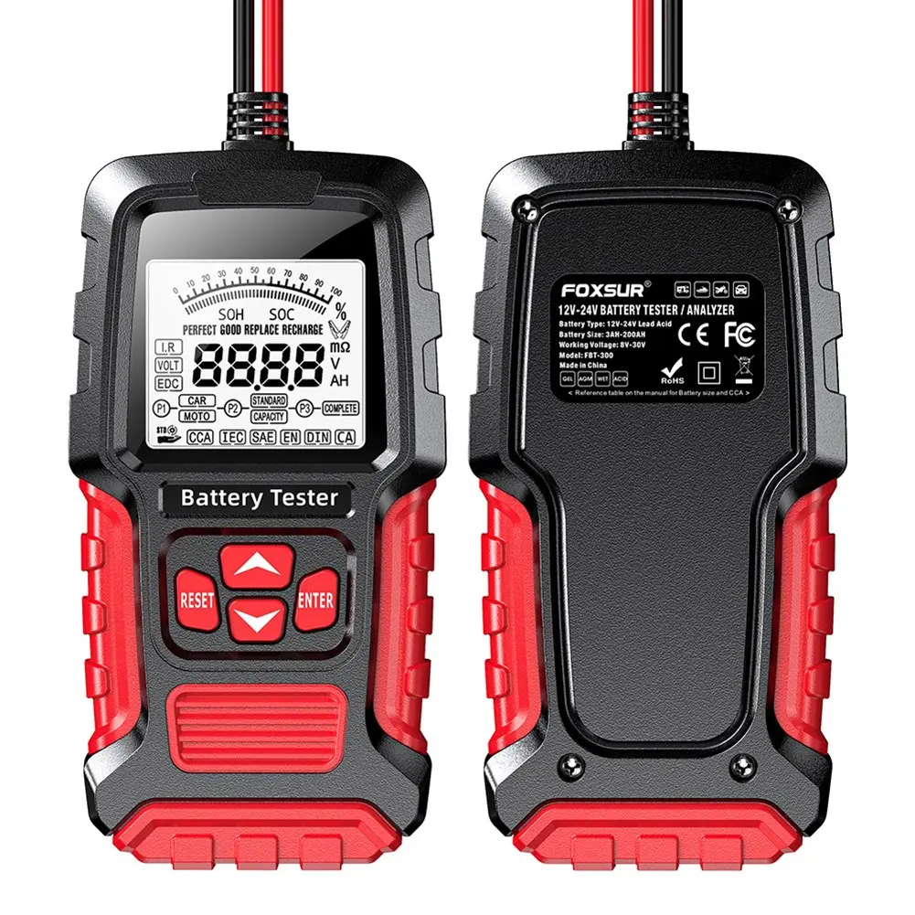 <XMKC In Stock>Motorcycle battery tester Car battery voltage and internal resistance tester
