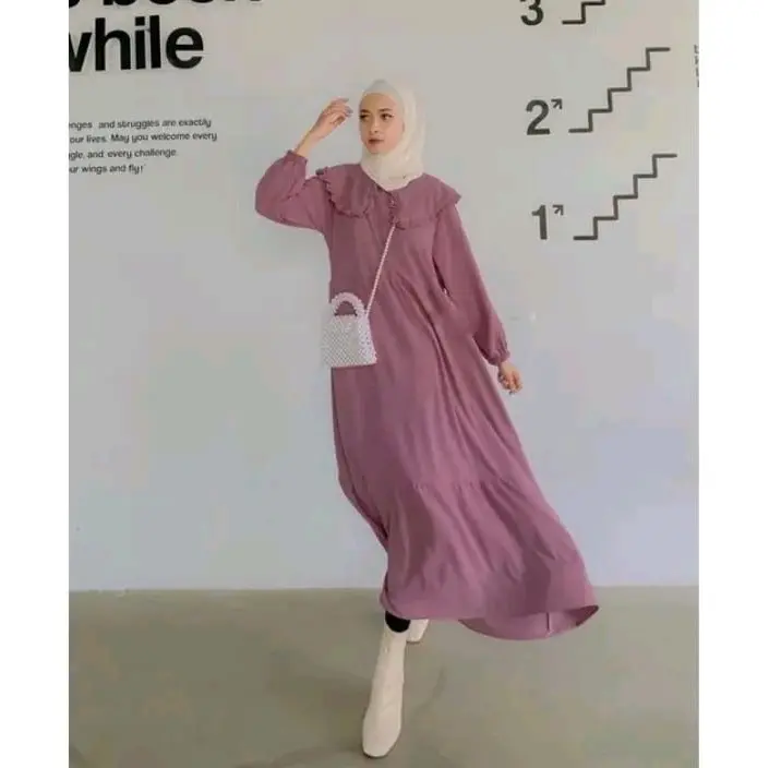 GAMIS CRINCKEL AIRFLOW TERBARU/GAMIS POLOS CRINCKEL 0