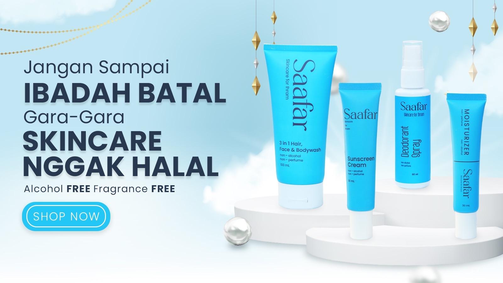 Saafar | Moisturizer | Skicare Haji & Umroh | Tanpa Alkohol dan Parfum