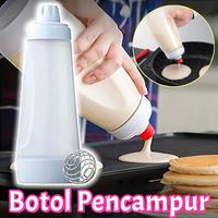 Gambar Vinnatsu 1L Botol Pencampur Dispenser Adonan Waffle Shaker Blender Batter Dispenser Hand Mixing Bottle Cupcake Pancake Muffin Kitchen Tool - 1L dari FluffyHQ Kab. Tangerang 1 Tokopedia