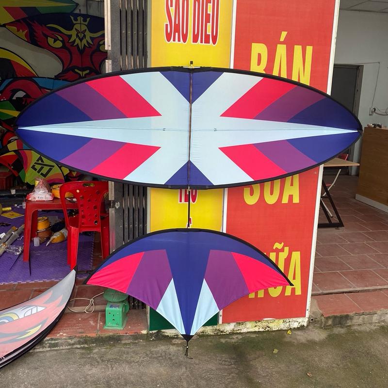  diều fun các bon xương cá tím 1.7m-2m-2.5m.khung nan gốc dày vip. Đồ Chơi Toy diều 2m5 con diều m7 diều  4m diều  sáo 