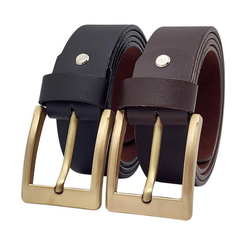  Dây nịt nam giả da cao cấp DHM-510 | Mặt khoá kim bản vuông to thời trang | Bảo hành 12 tháng 