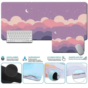colored clouds mousepad office Edition Premium Mousepad Cartoon Gaming DeskPadIDLC3SVLWFL121