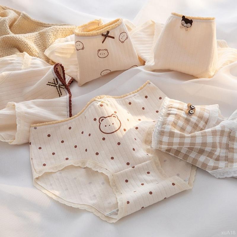 Áo thể thao nâng đỡ 3D - Nhảy múa tự do Quần lót nữ cotton cao cấp ren viền tôn dáng họa tiết cute dễ thương DEVARI L120 quan _ lot su duc Thun Oversize Túi Xách Cốp Quần Jean Xanh tất  búp  bê  tiểu quần  nhỏ Rút Đựng  lót  đúc  cạp panty Đồ Lót 7