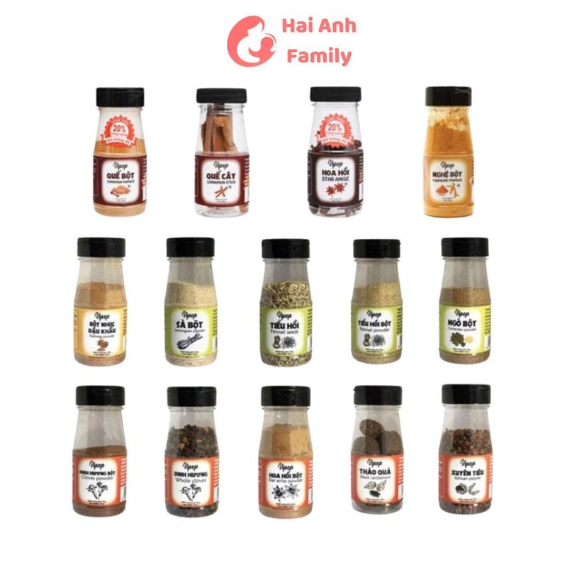 Bột Gia Vị Vipep Nấu Ăn Tồng Hợp Tự Nhiên Cho Gia Đình/Hữu Cơ Cho Bé ( Bột Hành, Bột Tỏi, Bột Ớt, Bột Nghệ...)