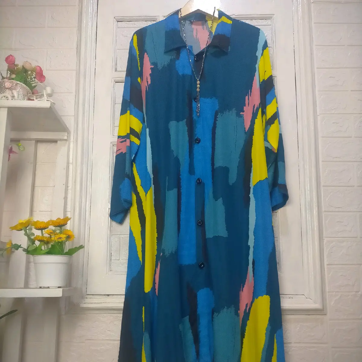 Tunik NAGITA JUMBO  Bahan Katun Rayon Motif Terbaru Premium