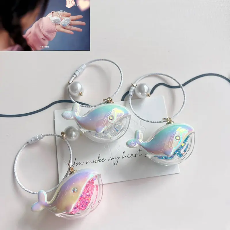 Dây Chuyền Chìa Khóa Cá Voi Và Cá Heo, Thiết Kế Dễ Thương, Búp Bê Động Vật Biển, Phong Cách Kawaii Móc Khóa, Phụ Kiện Móc Chìa Khóa Xe Hơi, Dành Cho Nam Và Nữ, Thích Hợp Cho Cặp Đôi, Đồ Trang Sức Túi Xách 5
