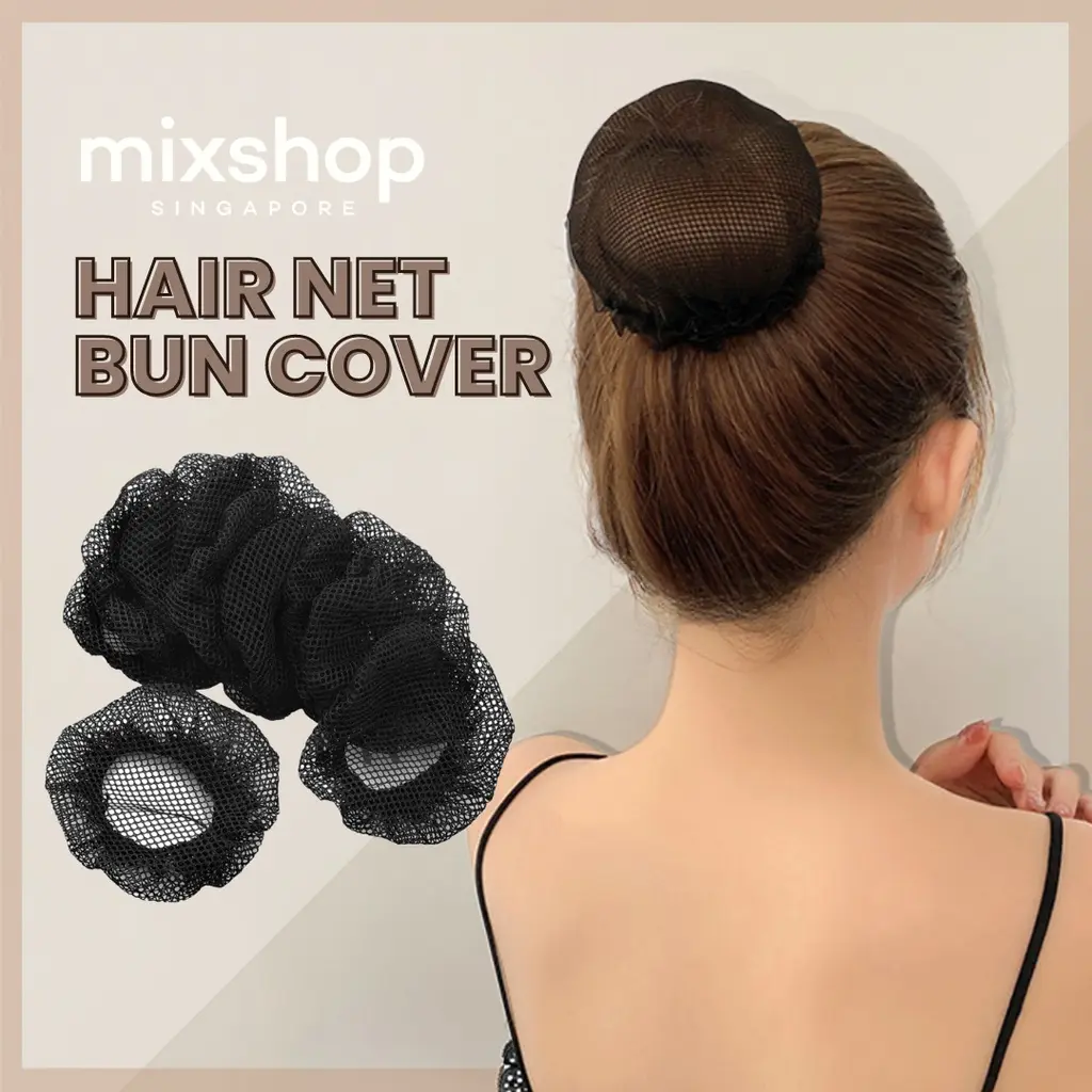 mixshop Hair Net Elastic Bun Cover Ballet Dance Sport Hair Accessories [SG READY STOCK]