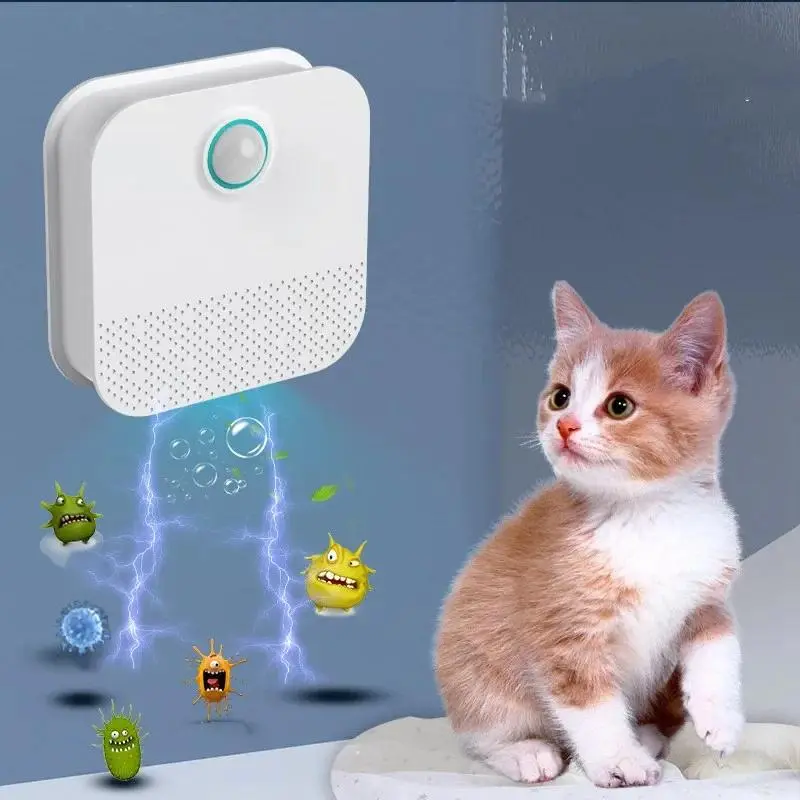 Air Purifier Dog Cat Smart Cat Odor Purifier For Cat Litter To Remove Urine Odor Deodorizer Pet Toilet Litter Deodorant 4000mAh
