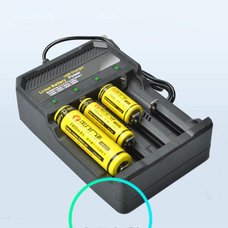 Product Introduction of Lithium-ion Charging Plug USB Ports 14500 16340 18350 18650 Li-ion Battery 4 Slots Charger Adapter F2SG 56
