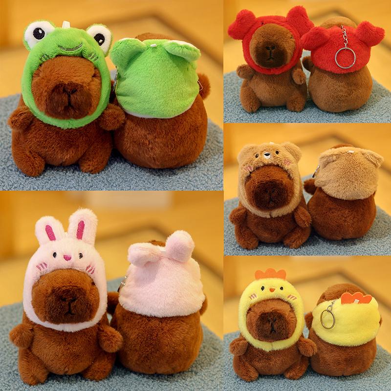 Product Introduction of Búp Bê Nhồi Bông Capybara, Mặt Dây Chuyền Móc Chìa Khóa Hoạt Hình, Búp Bê Nhồi Bông Mềm, Mặt Dây Chuyền Ba Lô, Móc Chìa Khóa Túi Xe Hơi, Trang Trí, Quà Tặng Trẻ Em, Móc Chìa Khóa 12