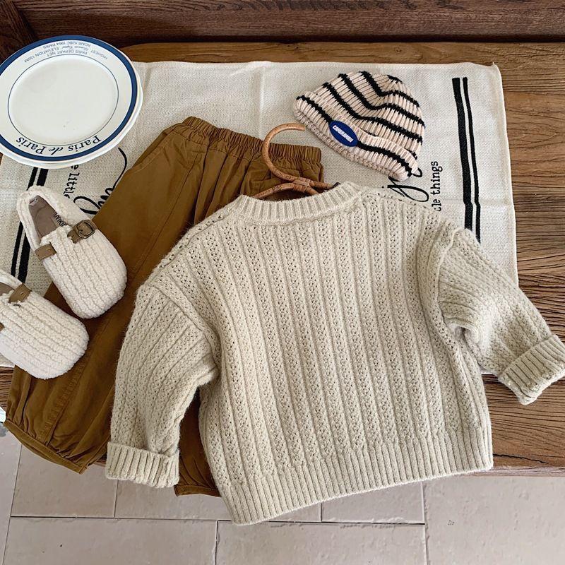 Product Introduction of Quần Áo Mùa Thu Cho Trẻ Em, Áo Khoác Len, Áo Len Bé Trai, Áo Len Cardigan, Áo Phong Cách Phương Tây Mùa Xuân Và Mùa Thu Cho Bé Gái, Áo Khoác Be 13