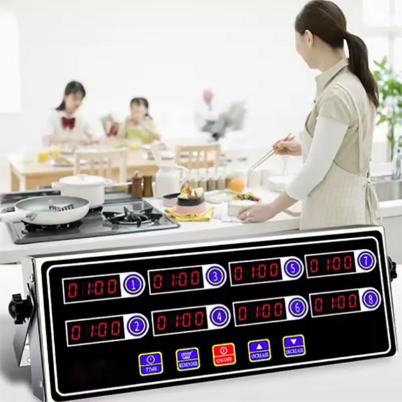 Đồng hồ hẹn giờ thương mại 4/6/8 kênh, phích cắm US/EU, màn hình kỹ thuật số…
