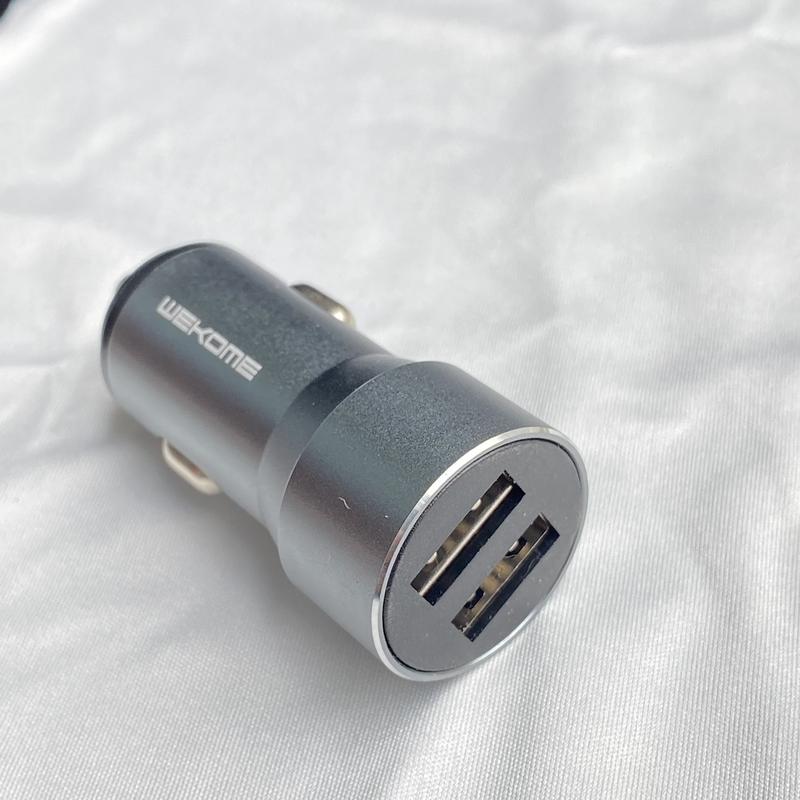 Product Introduction of Tẩu Sạc Oto Chính Hãng Wekome - 2 Cổng USB 15w - Bảo Hành 6Th Phụ Kiện 1